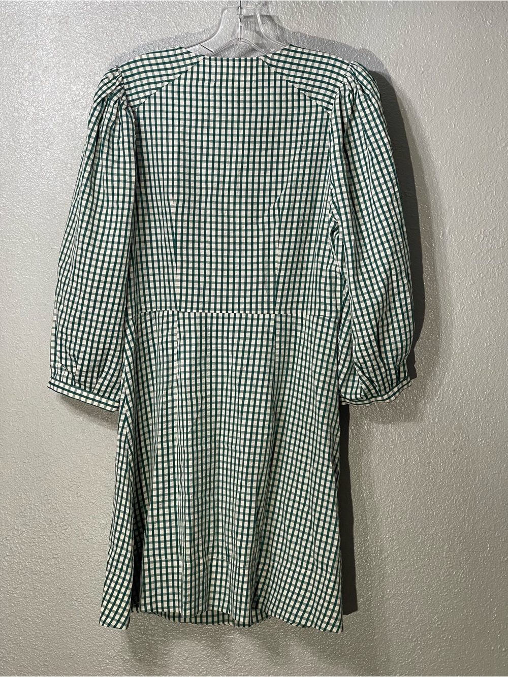 TUCKERNUCK POMANDER PLACE Green Gingham Seersucker Cordelia Dress - Size M - Picture 3 of 4